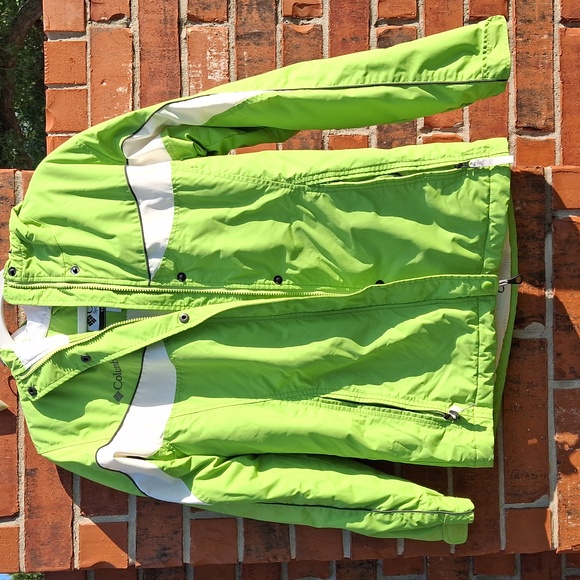 Columbia Ski Coat Lime Green Womens size Small - Picture 1 of 4